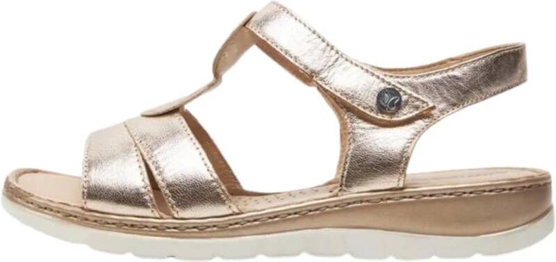 Caprice Gouden Sandalen Lente Zomer 2024 Beige Dames