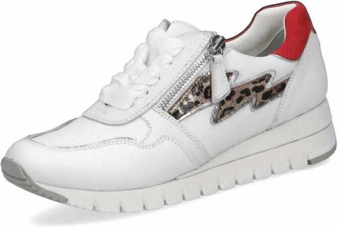 Caprice Veterschoenen Wit White Dames