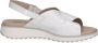 Caprice Witte Casual Open Platte Sandalen White Dames - Thumbnail 3