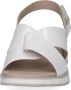 Caprice Witte Casual Open Platte Sandalen White Dames - Thumbnail 4