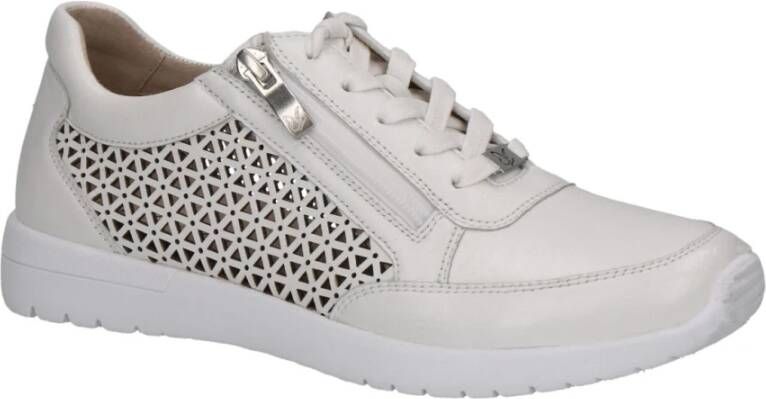 Caprice Witte Nappa Sneakers voor Vrouwen White Dames