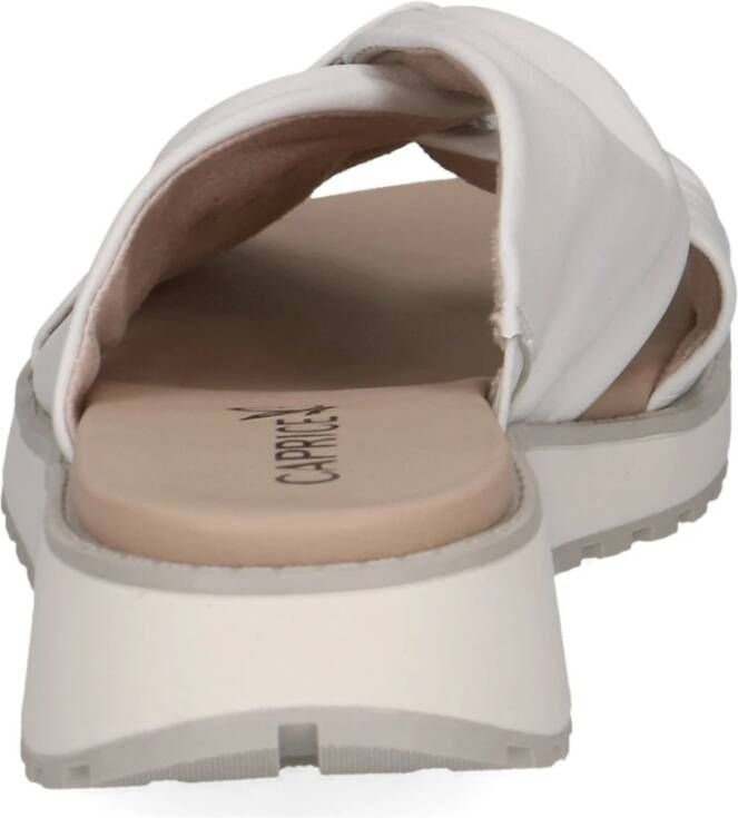 Caprice Witte Open Casual Slippers Vrouwen White Dames