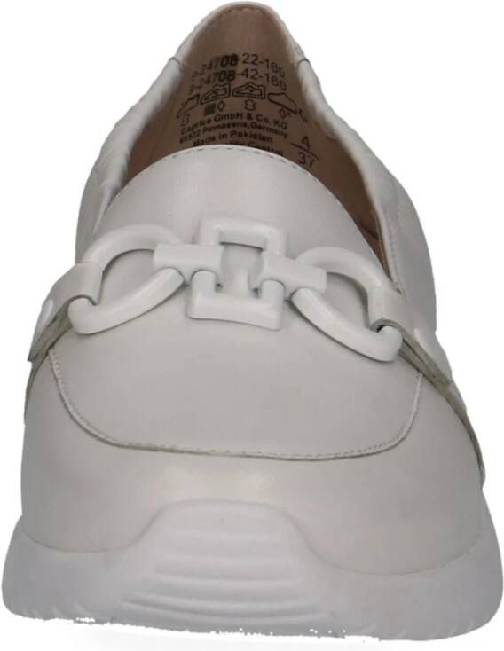 Caprice Witte Softnap Casual Gesloten Loafers White Dames