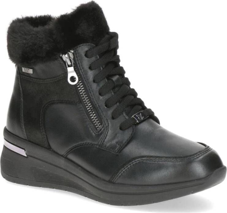 Caprice Zwarte Casual Gesloten Booties Dames Enkellaarzen Black Dames