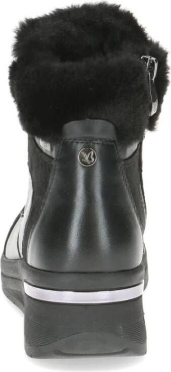 Caprice Zwarte Casual Gesloten Booties Dames Enkellaarzen Black Dames