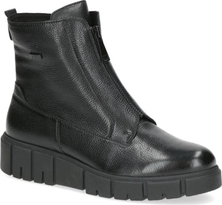 Caprice Zwarte Casual Gesloten Booties Vrouwen Black Dames