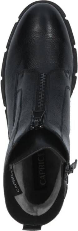 Caprice Zwarte Casual Gesloten Booties Vrouwen Black Dames