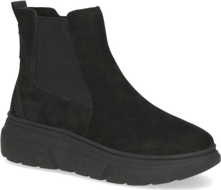 Caprice Zwarte Casual Gesloten Booties Vrouwen Black Dames