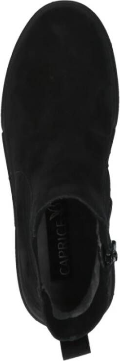 Caprice Zwarte Casual Gesloten Booties Vrouwen Black Dames