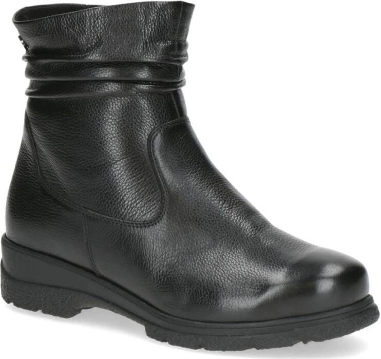 Caprice Zwarte Casual Gesloten Booties Vrouwen Black Dames