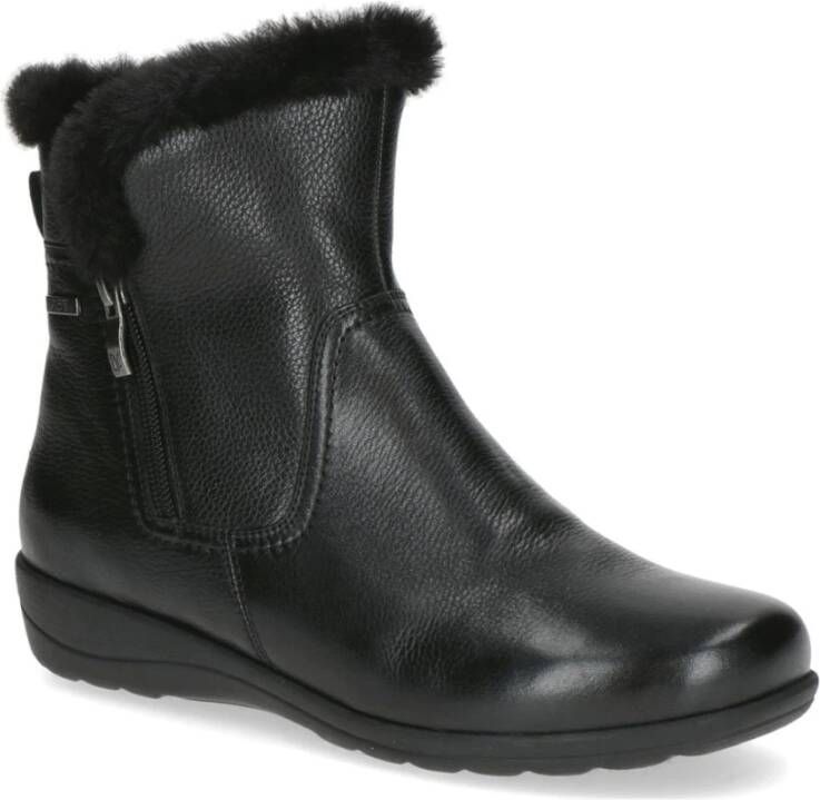 Caprice Zwarte Casual Gesloten Booties Vrouwen Black Dames