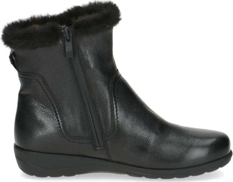 Caprice Zwarte Casual Gesloten Booties Vrouwen Black Dames