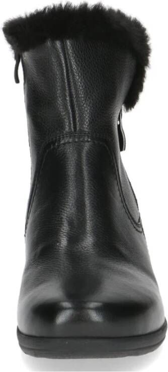 Caprice Zwarte Casual Gesloten Booties Vrouwen Black Dames