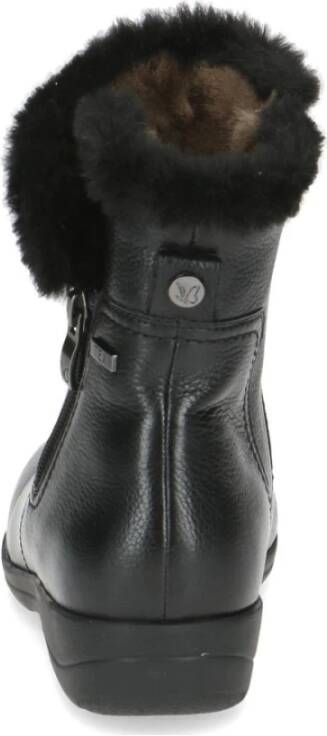 Caprice Zwarte Casual Gesloten Booties Vrouwen Black Dames