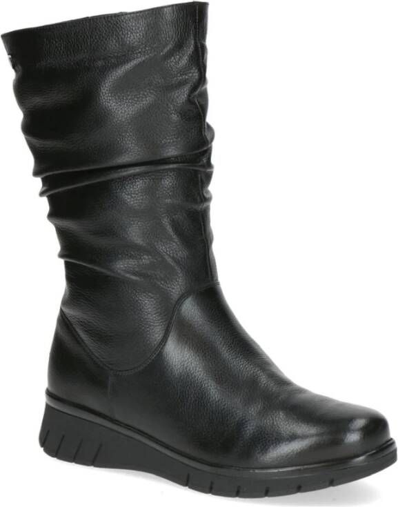 Caprice Zwarte Casual Gesloten Booties Vrouwen Black Dames