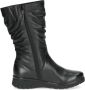 Caprice Zwarte Casual Gesloten Booties Vrouwen Black Dames - Thumbnail 3