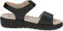 Caprice Zwarte Casual Open Platte Sandalen Black Dames - Thumbnail 3