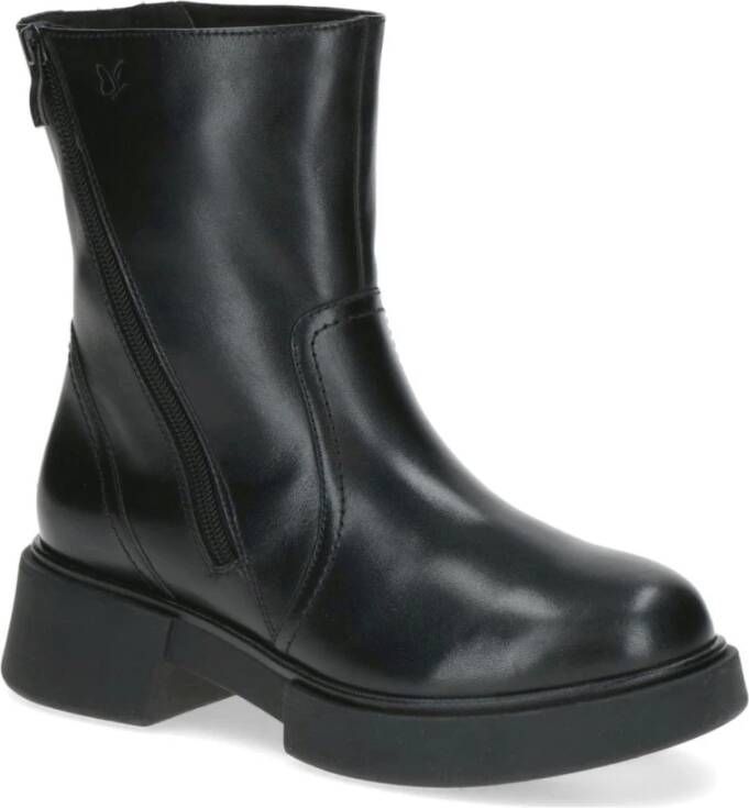 Caprice Zwarte Gesloten Booties Enkellaarzen Vrouwen Black Dames