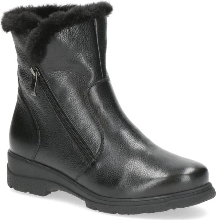 Caprice Zwarte Gesloten Booties Enkellaarzen Vrouwen Black Dames