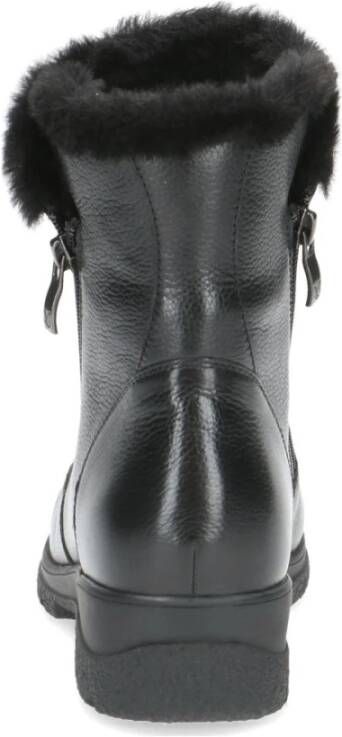 Caprice Zwarte Gesloten Booties Enkellaarzen Vrouwen Black Dames