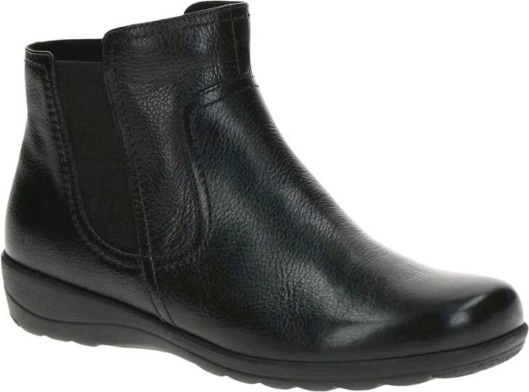 Caprice Zwarte Gesloten Booties Enkellaarzen Vrouwen Black Dames