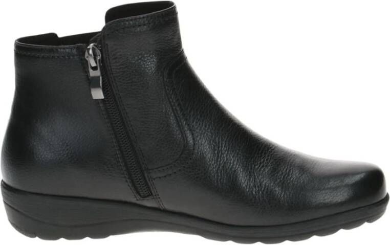 Caprice Zwarte Gesloten Booties Enkellaarzen Vrouwen Black Dames