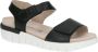 Caprice Zwarte Nappa Casual Open Sandalen Black Dames - Thumbnail 3