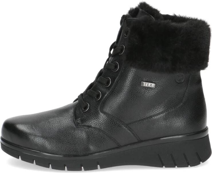 Caprice Zwarte Nappa Winterlaarzen Black Dames