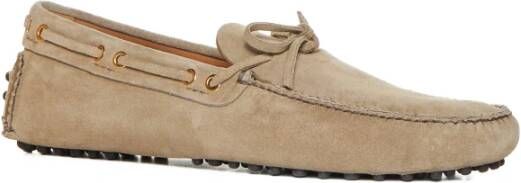 Car Shoe Platte Casual Schoenen Beige Heren