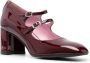 Carel Burgundy Patent Leather Stijlvolle Handtas Red Dames - Thumbnail 3