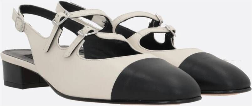 Carel Beige Slingback Mary-Jane met Gespen Beige Dames