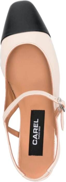 Carel Bicolor hoge hak sandalen Beige Dames