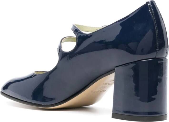 Carel Blauwe Mary Janes met 60mm Hak Blue Dames