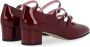 Carel Bordeaux Lakleren Hoge Hak Schoen Red Dames - Thumbnail 2