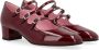 Carel Bordeaux Lakleren Hoge Hak Schoen Red Dames - Thumbnail 3