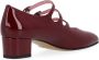 Carel Bordeaux Lakleren Hoge Hak Schoen Red Dames - Thumbnail 5