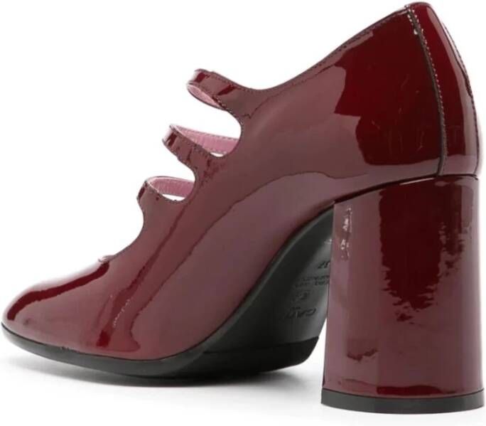 Carel Bordeaux Patent Mary Jane Schoenen Brown Dames