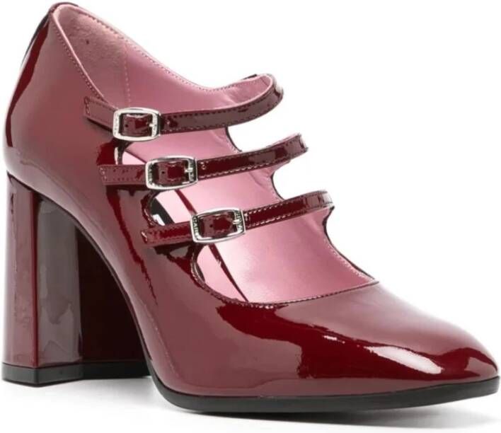 Carel Bordeaux Patent Mary Jane Schoenen Brown Dames