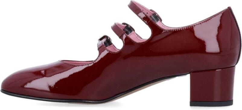 Carel Burgundy Mary Janes Pump Schoenen Red Dames