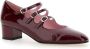 Carel Burgundy Patent Hak Schoenen Red Dames - Thumbnail 2