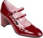 Carel Burgundy Patent Leather Stijlvolle Handtas Red Dames - Thumbnail 10