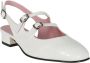 Carel Dubbele Band Platte Slingback Schoenen Beige Dames - Thumbnail 2