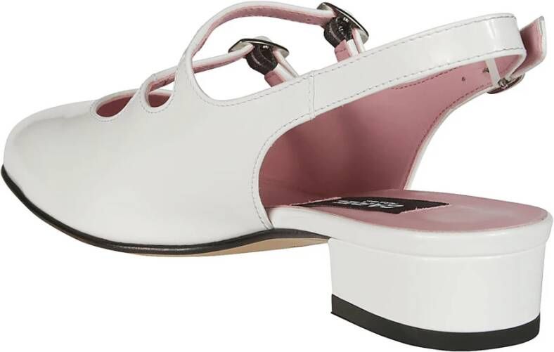 Carel Dubbele Band Platte Slingback Schoenen Beige Dames