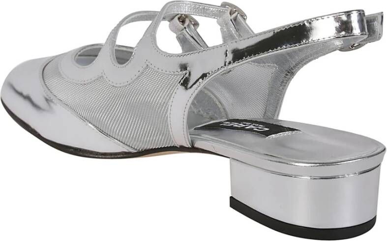 Carel Dubbele Band Platte Slingback Schoenen Gray Dames