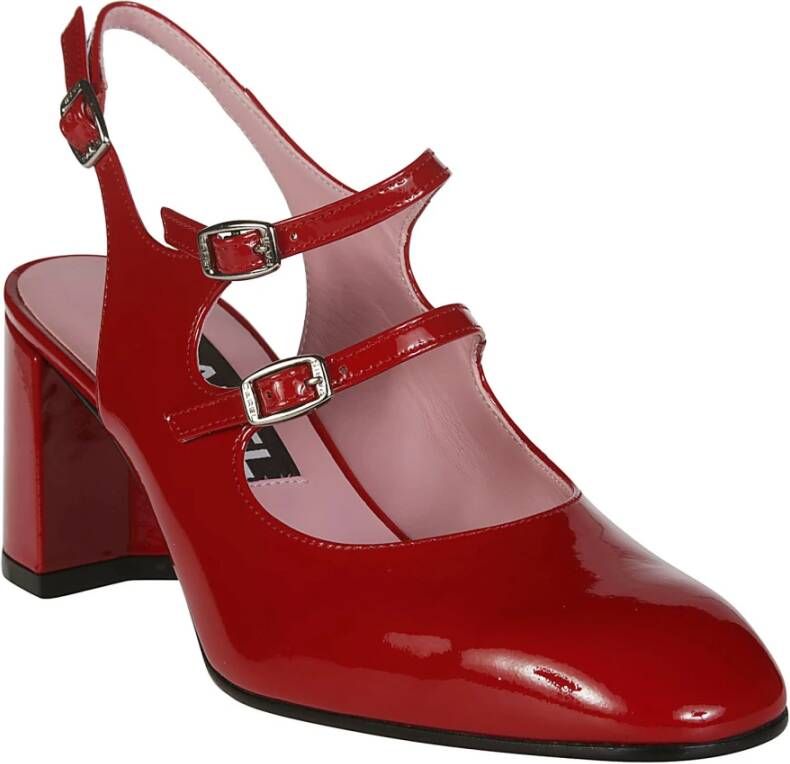 Carel Dubbele Band Slingback Hakken Red Dames