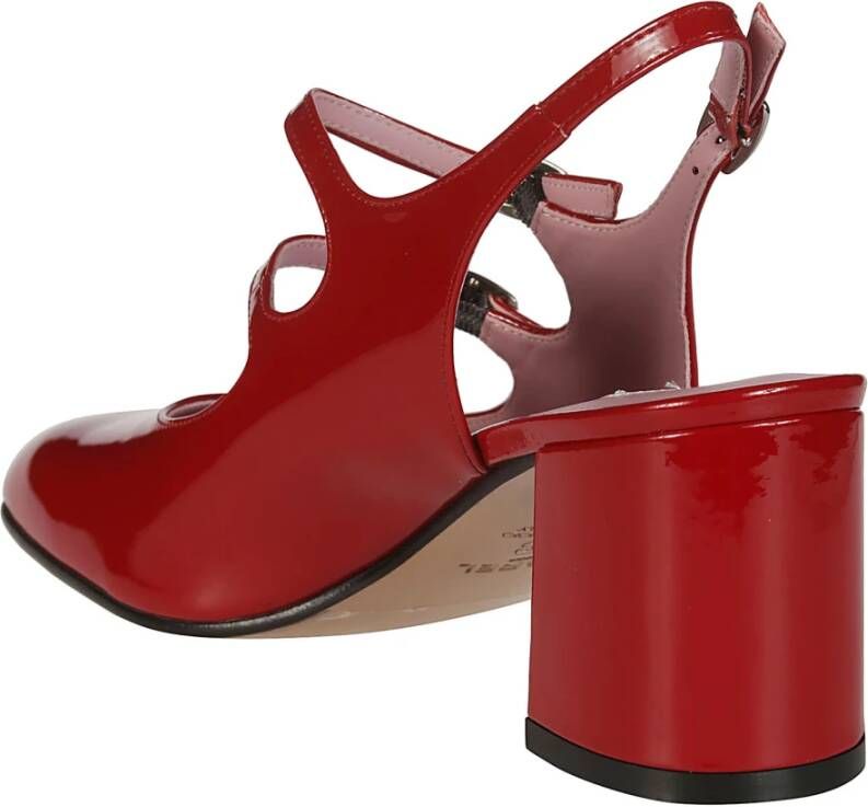 Carel Dubbele Band Slingback Hakken Red Dames