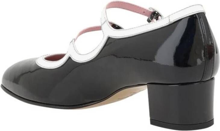 Carel Elegante leren pumps met verstelbare bandjes Black Dames