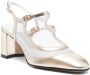 Carel Goudkleurige Slingback Band Middelblokhak Yellow Dames - Thumbnail 4