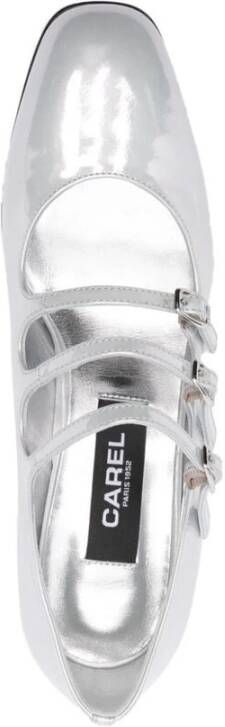 Carel Grijze Patentleren Triple Buckle Schoenen Gray Dames