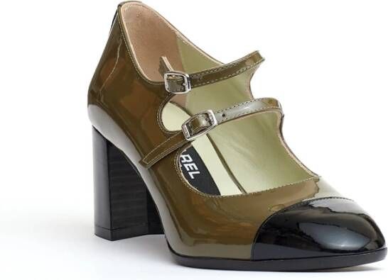 Carel Groene Pump Schoenen met Bandje Green Dames